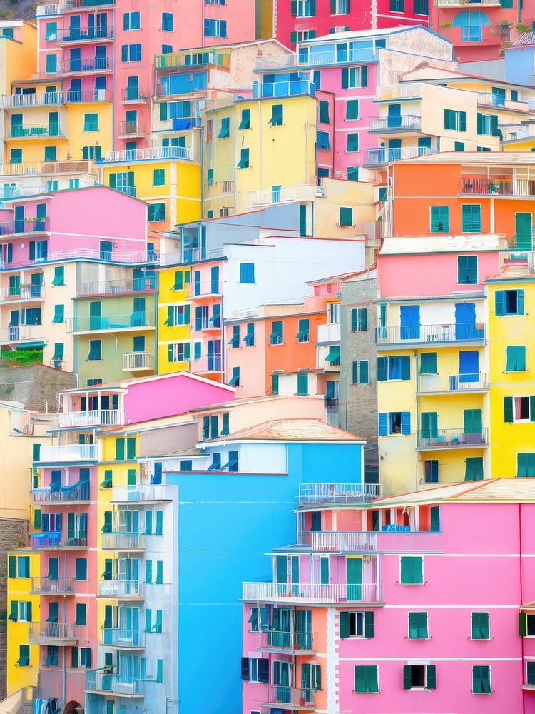 Cinqueterre, Italy Colourful View 1