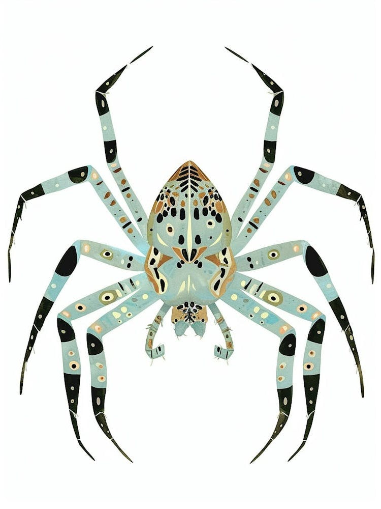 Colourful Insect Illustration Spider 7