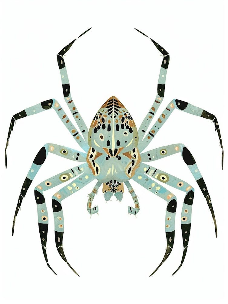 Colourful Insect Illustration Spider 7