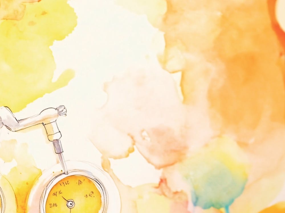 Watercolor Of A Bicycle