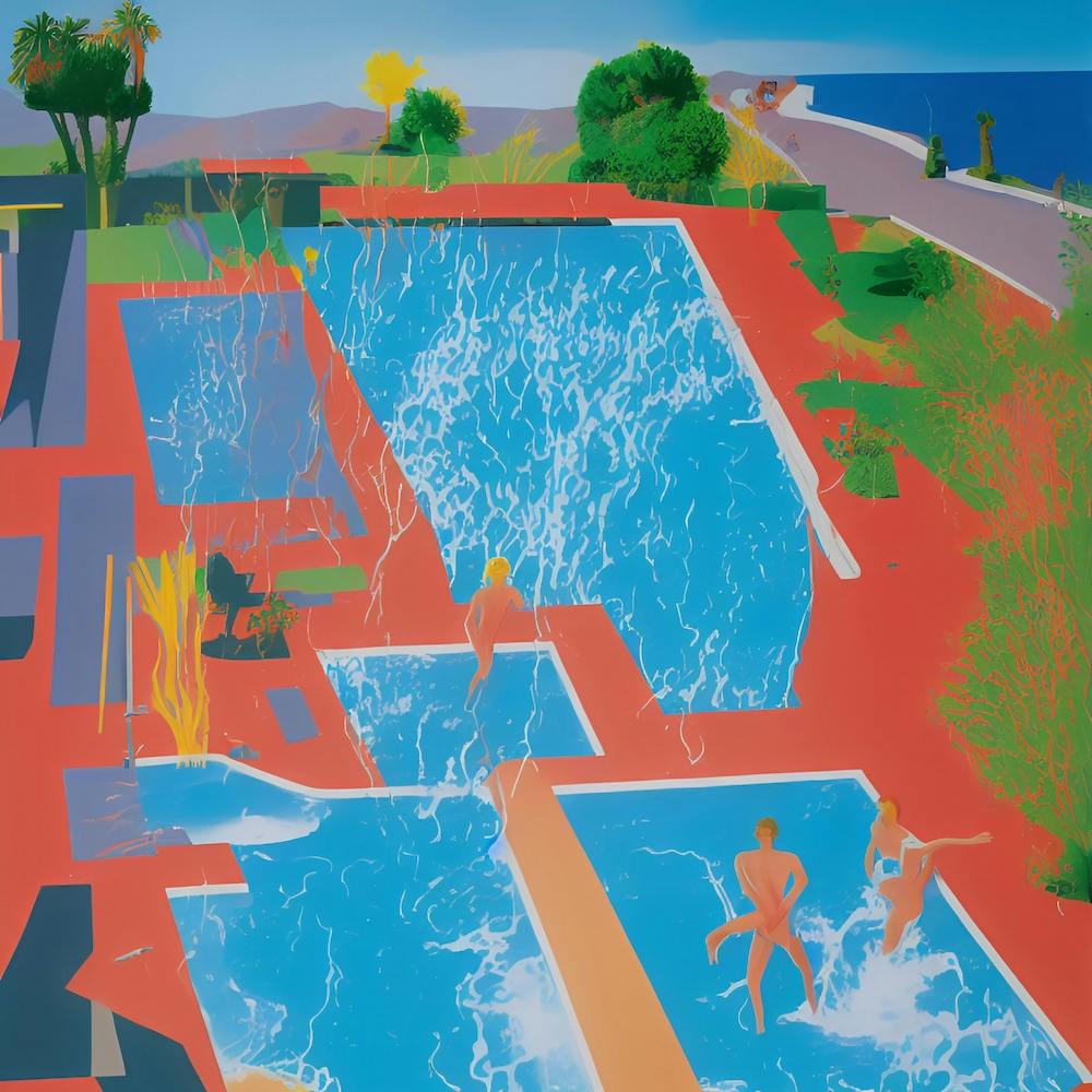 Summer In Hockney Style