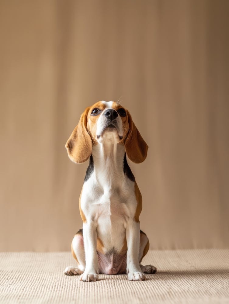 Portrait Of A Beagle.Generated AI. Wall