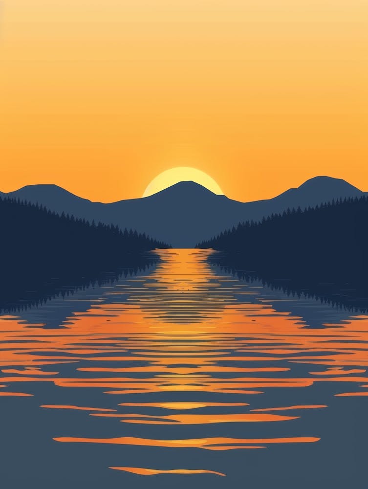 Sunset In The Mountains 65