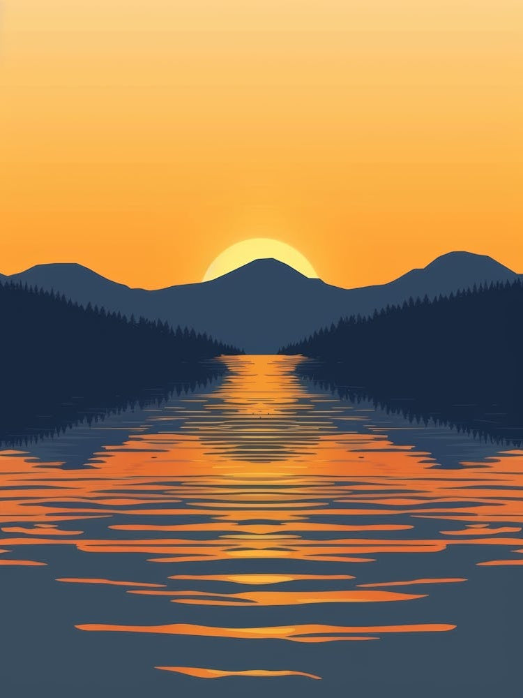 Sunset In The Mountains 65