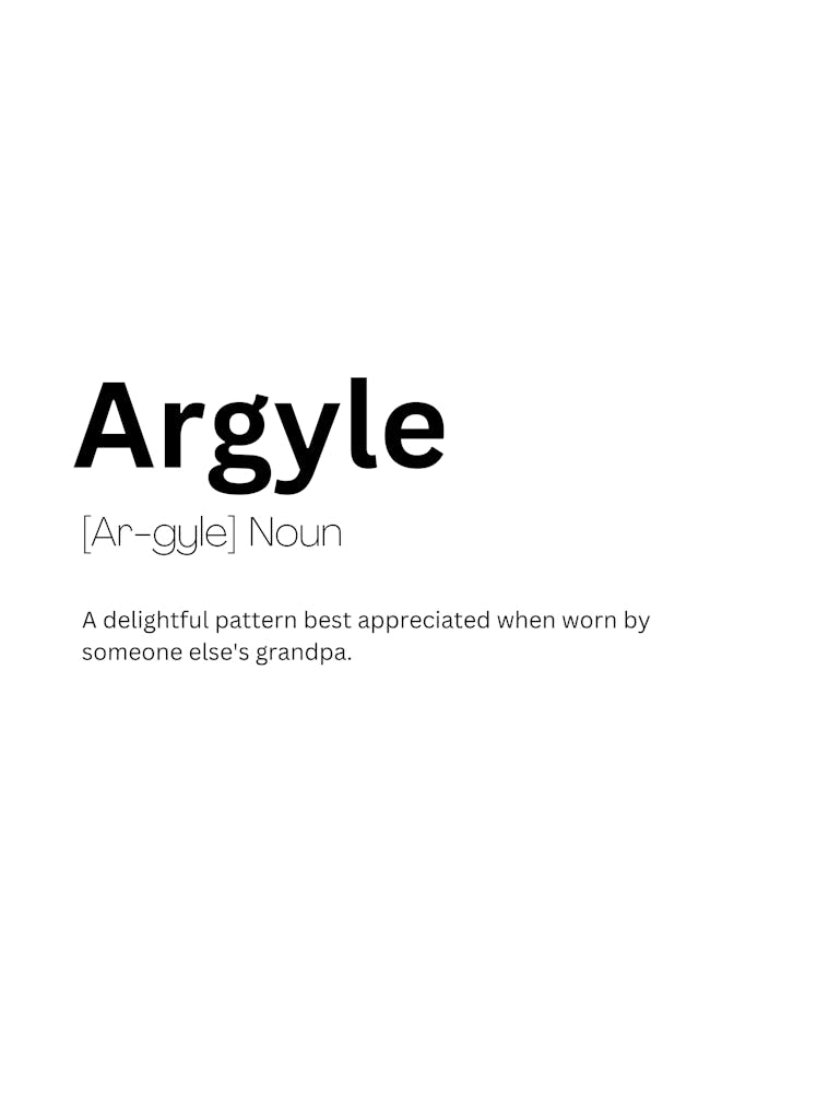 Argyle Definition Meaning