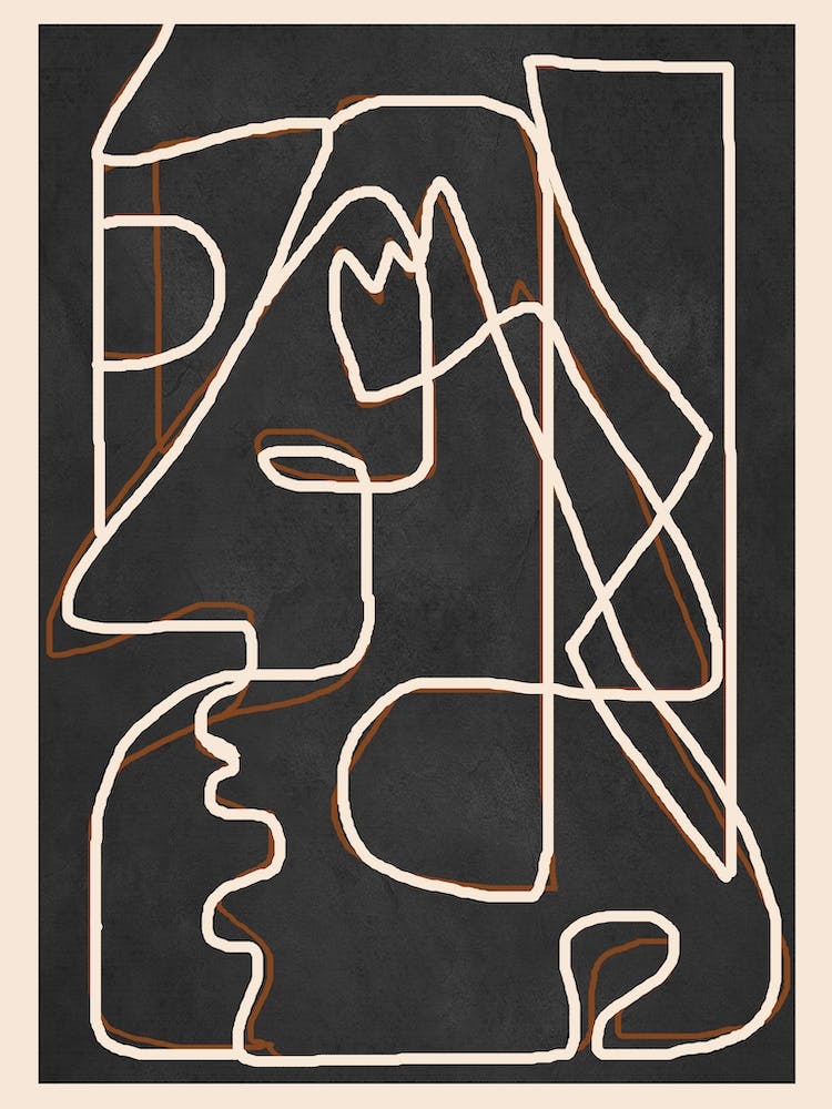 Abstract Face Sketch 4