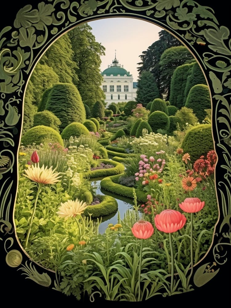 Mirabell Palace Gardens Austria Henri Rousseau Style 2