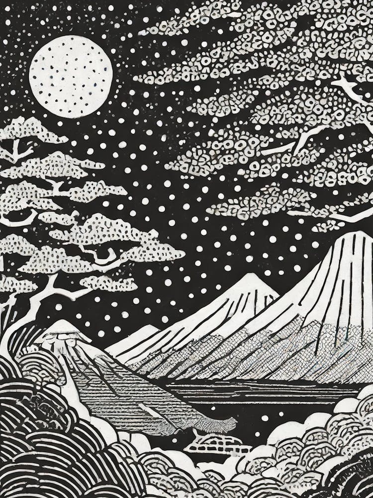 An Ukiyo-E Depicting The Story Of The Tale Of Genji