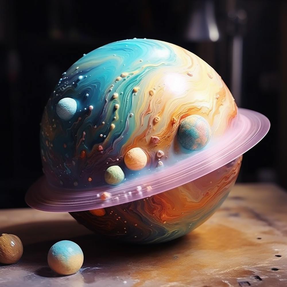 Multi Color Saturn