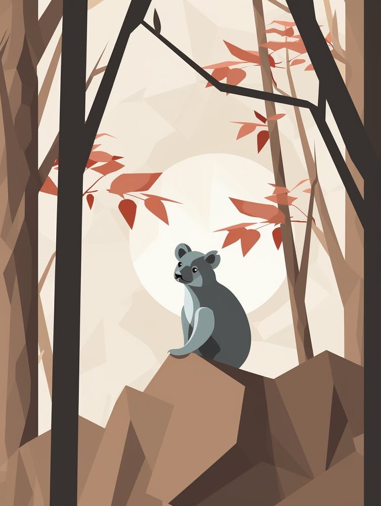 Koala Minimalist Abstract 2