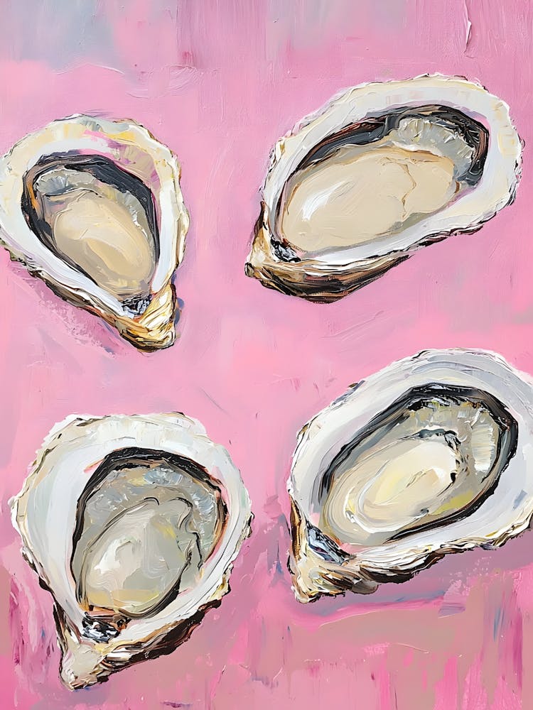 Oysters On Pink