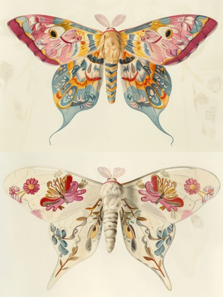 Radiant Butterflies William Morris Style 2