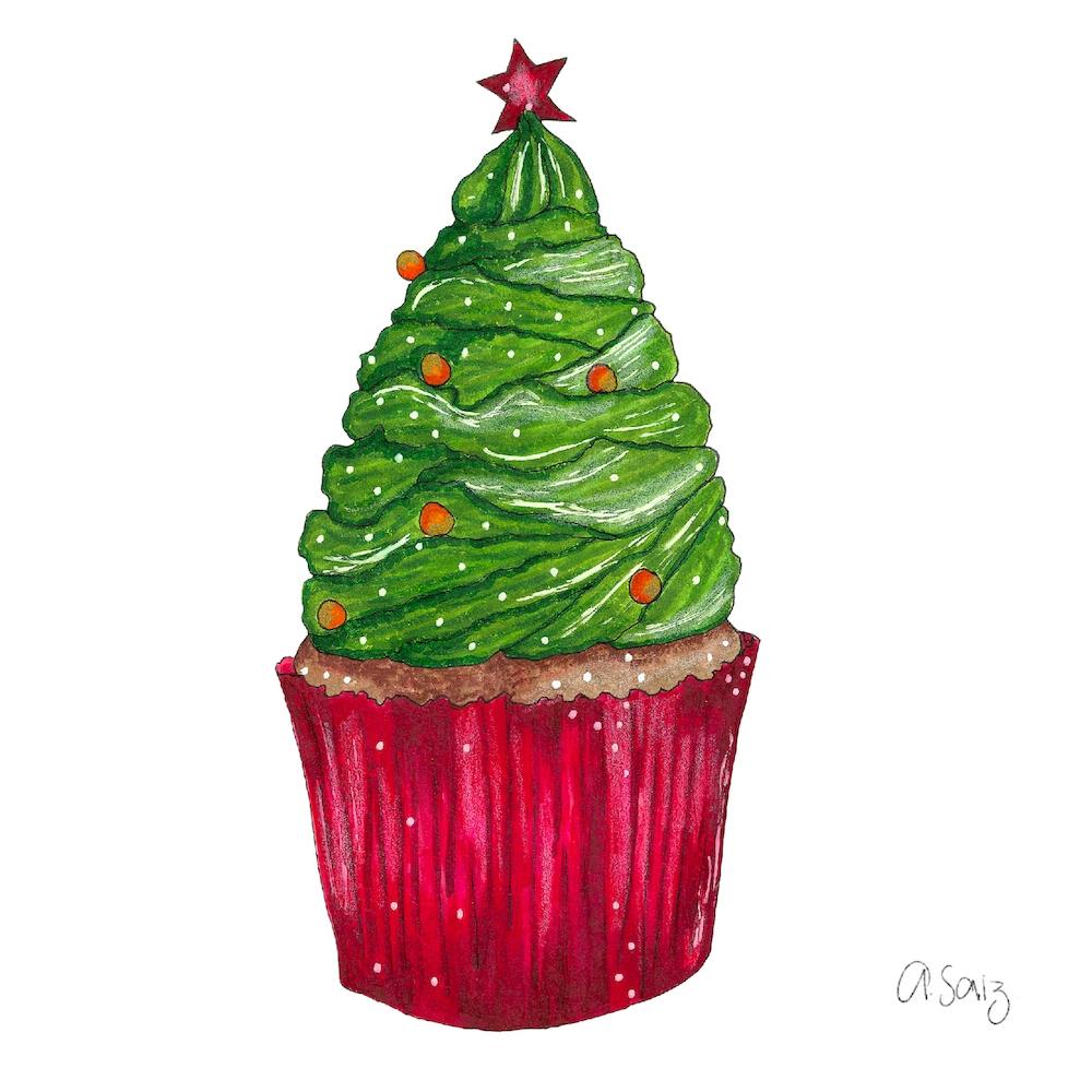 Christmas Cupcake 1