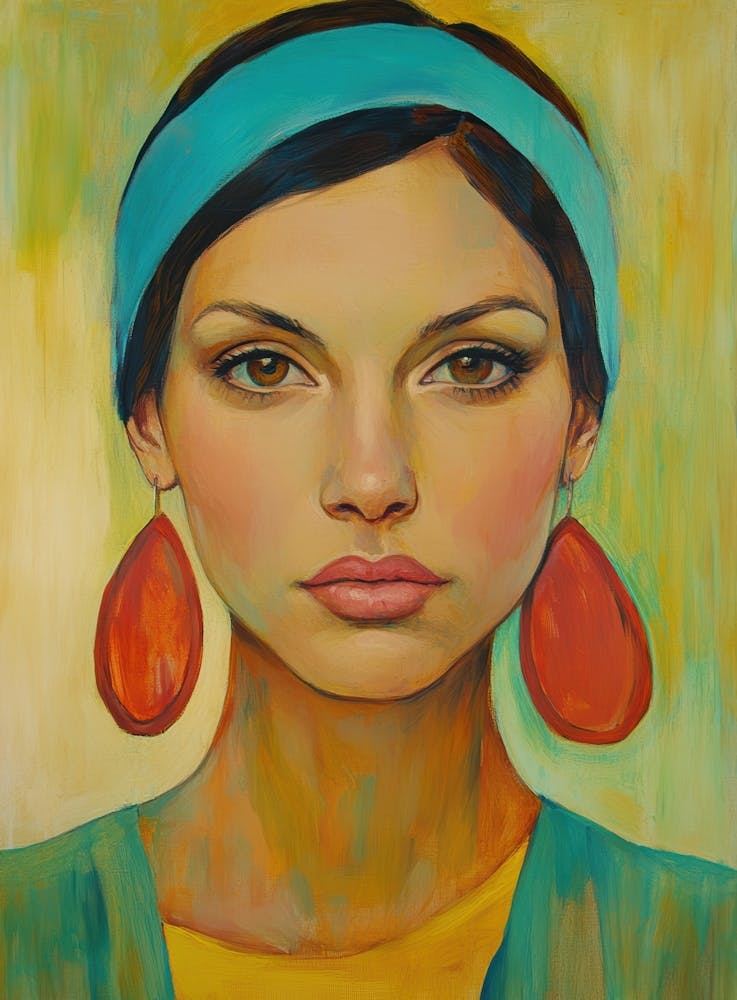Woman With Big Earrings 3