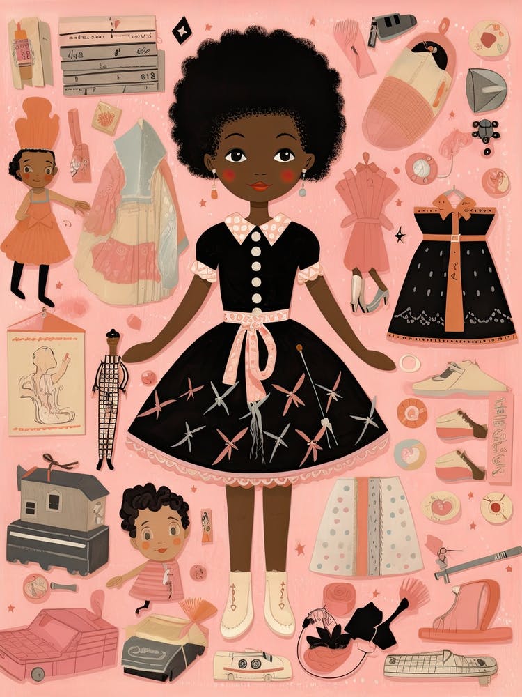 Vintage Paper Doll Kitsch 2