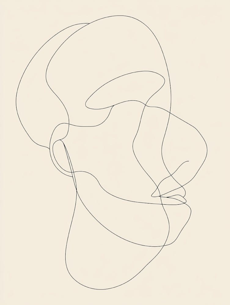Line Drawing Of A Head