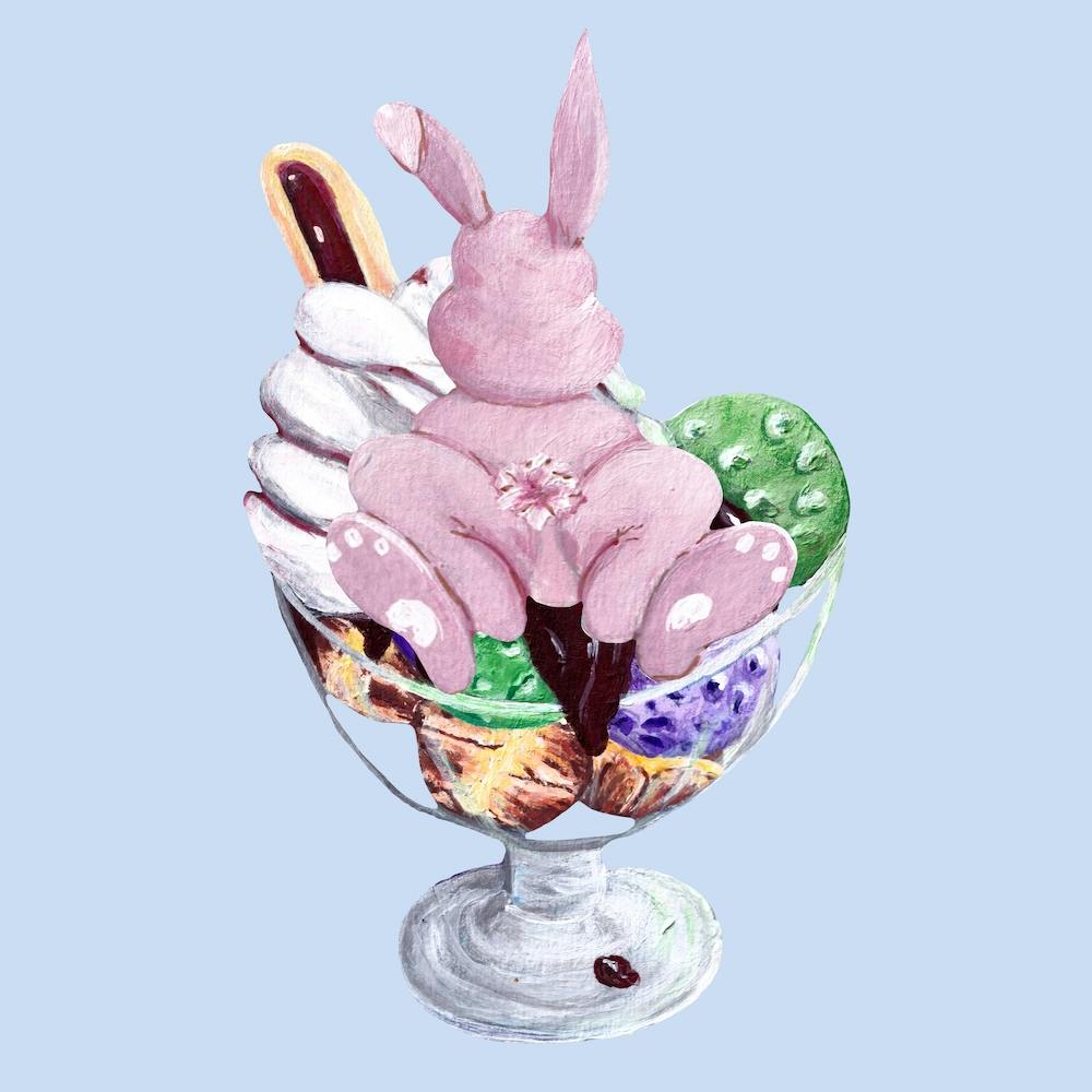 Sweet Easter Profiterol Square