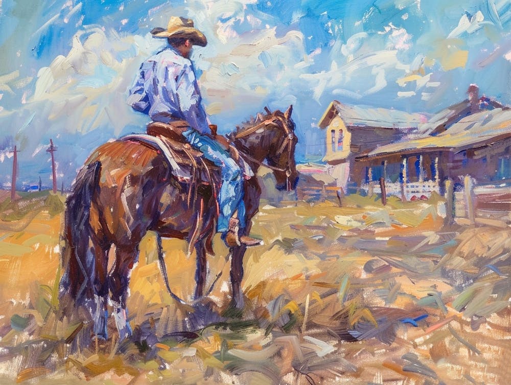 Cowboy In Dodge City Kansas 1