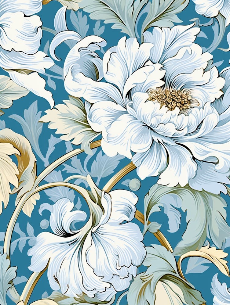 Motif Floral Papier Peint 1