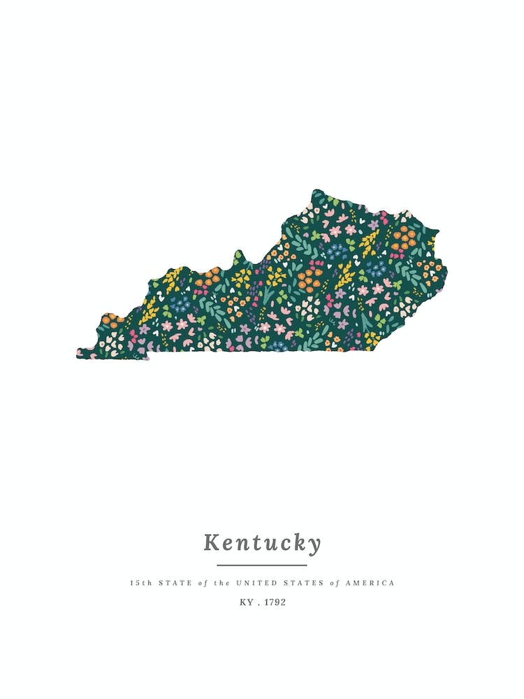 Bundesstaat Kentucky | Wildblumen auf Wacholdergrün