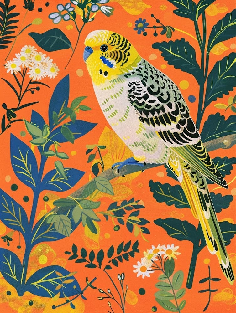 Spring Birds Budgerigar 1