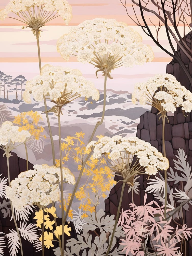Queen Annes Lace 1 Flower Painting