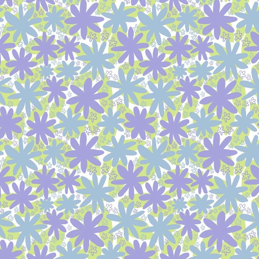 Lilac Daisy Fabric