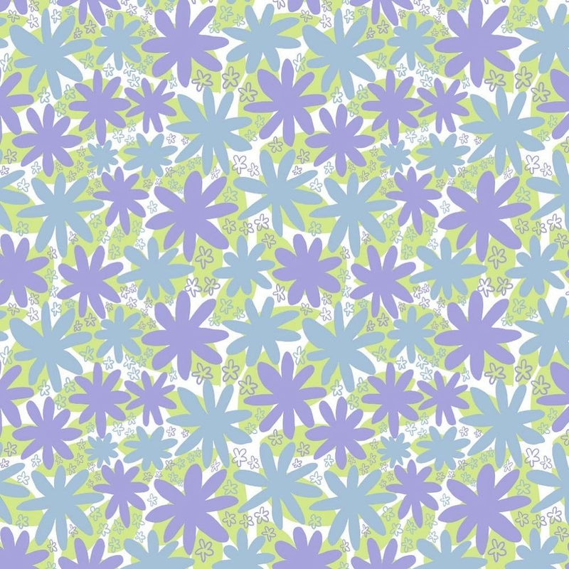 Lilac Daisy Fabric
