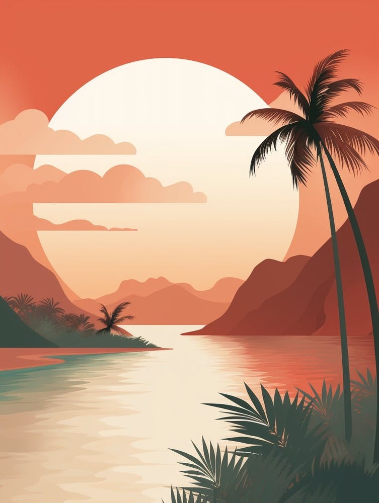 Tropical Abstract Minimalist 7