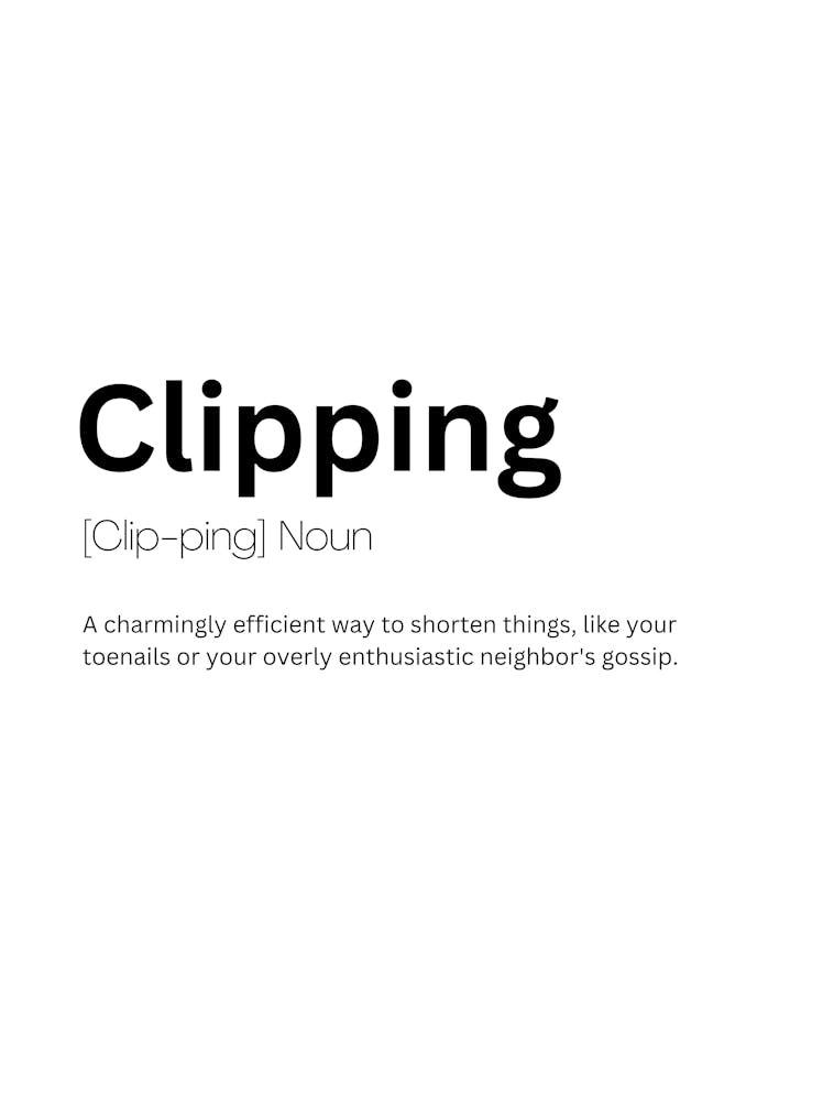 Clipping Definition Meaning