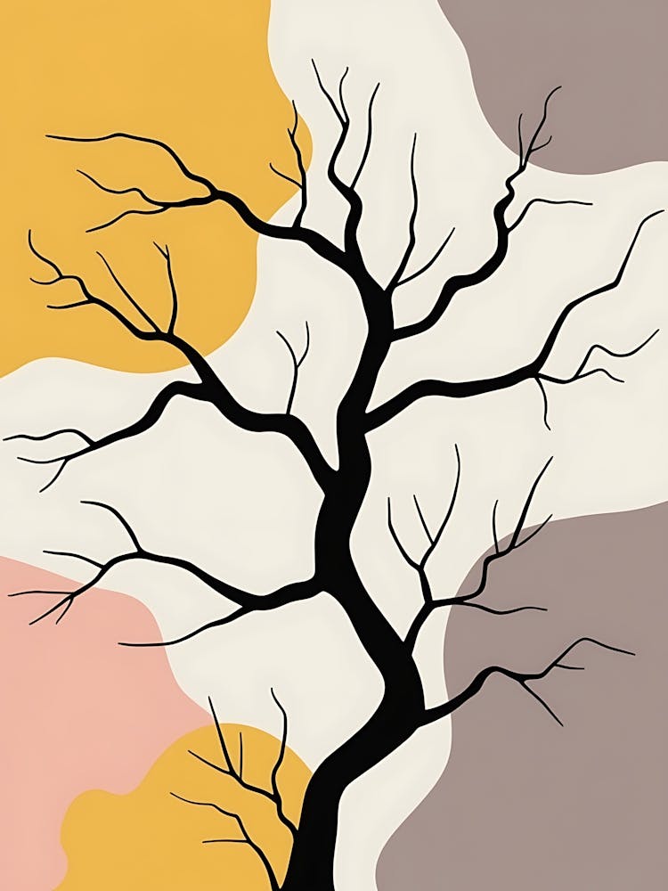 Tranquil Plant Forms in Muted Tones