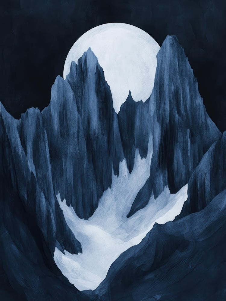 Full Moon In The Mountains 3