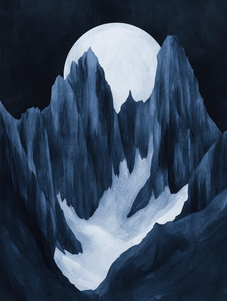 Full Moon In The Mountains 3