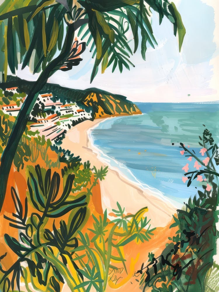 Travel Poster Happy Places Malibu 4