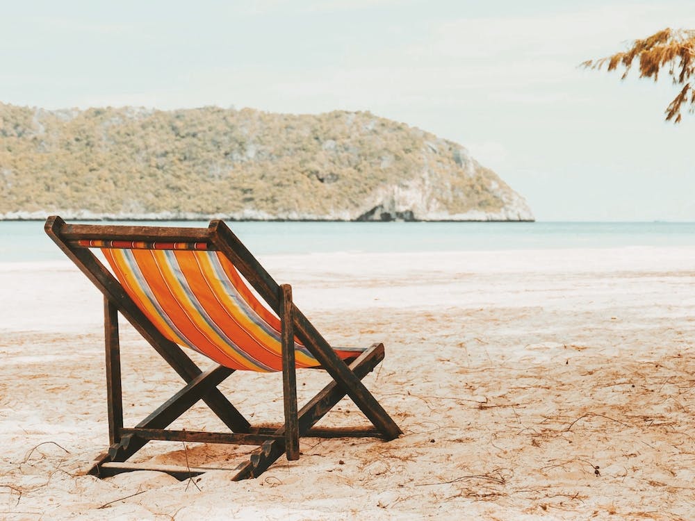 Beach Chair Near Ocean