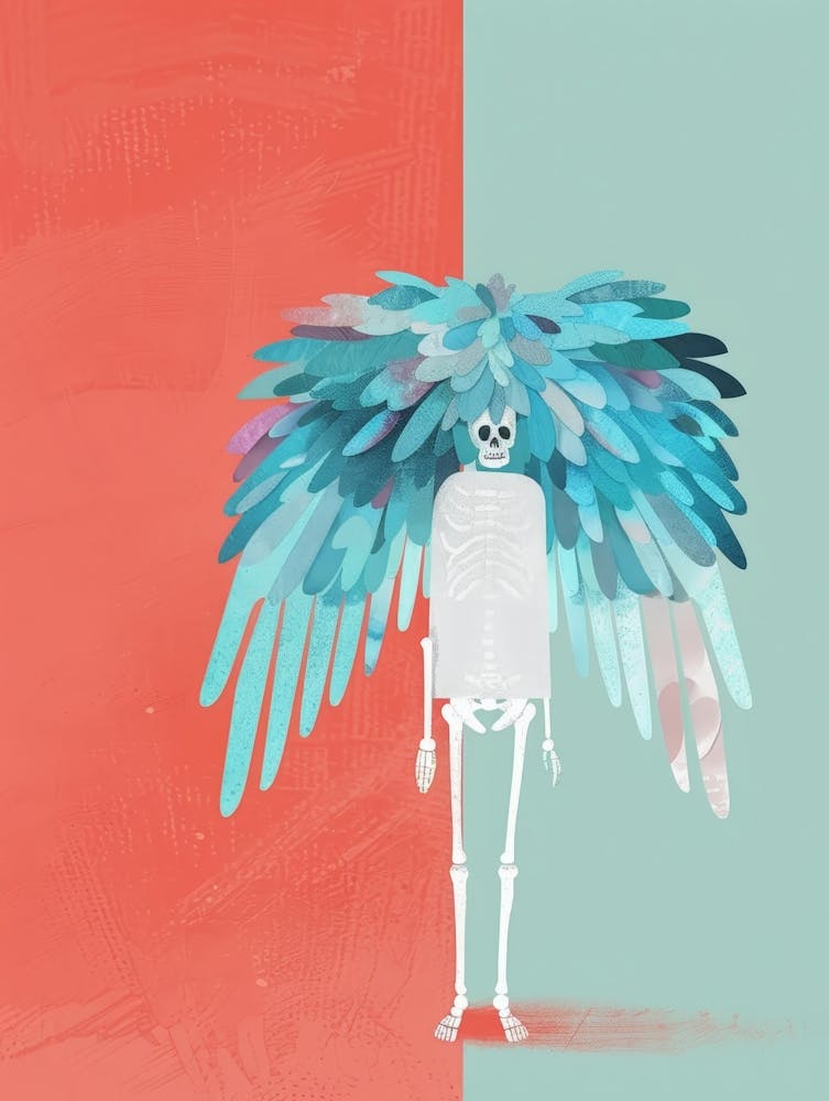 Skeleton With Wings 1