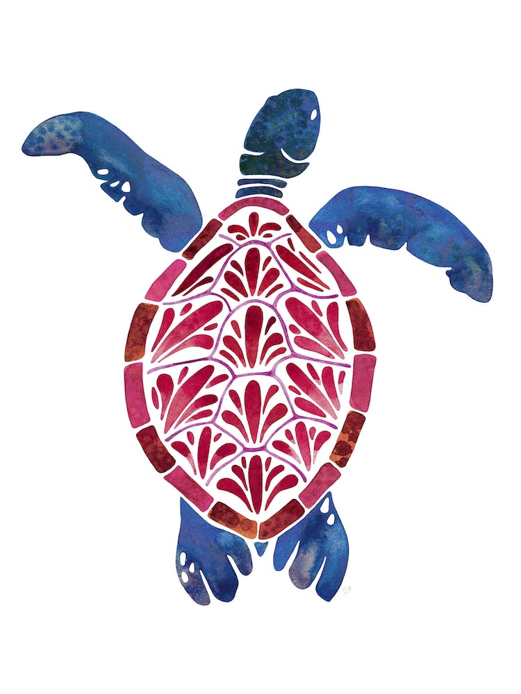 Sea Turtle Blue