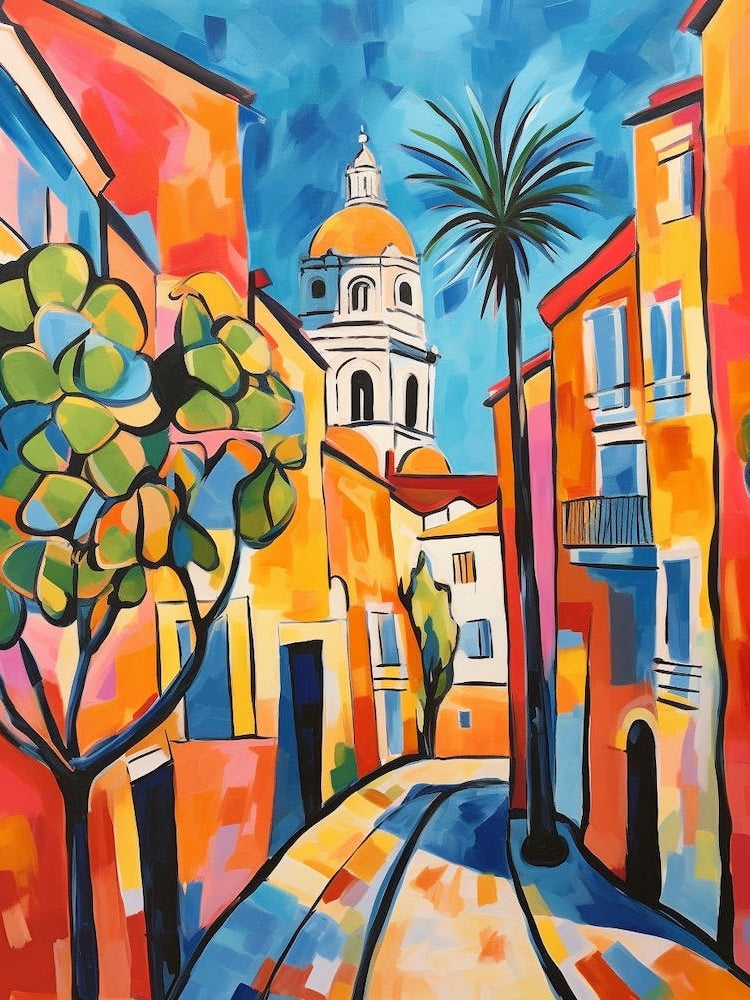 Lisbon Portugal 8 Fauvist Painting