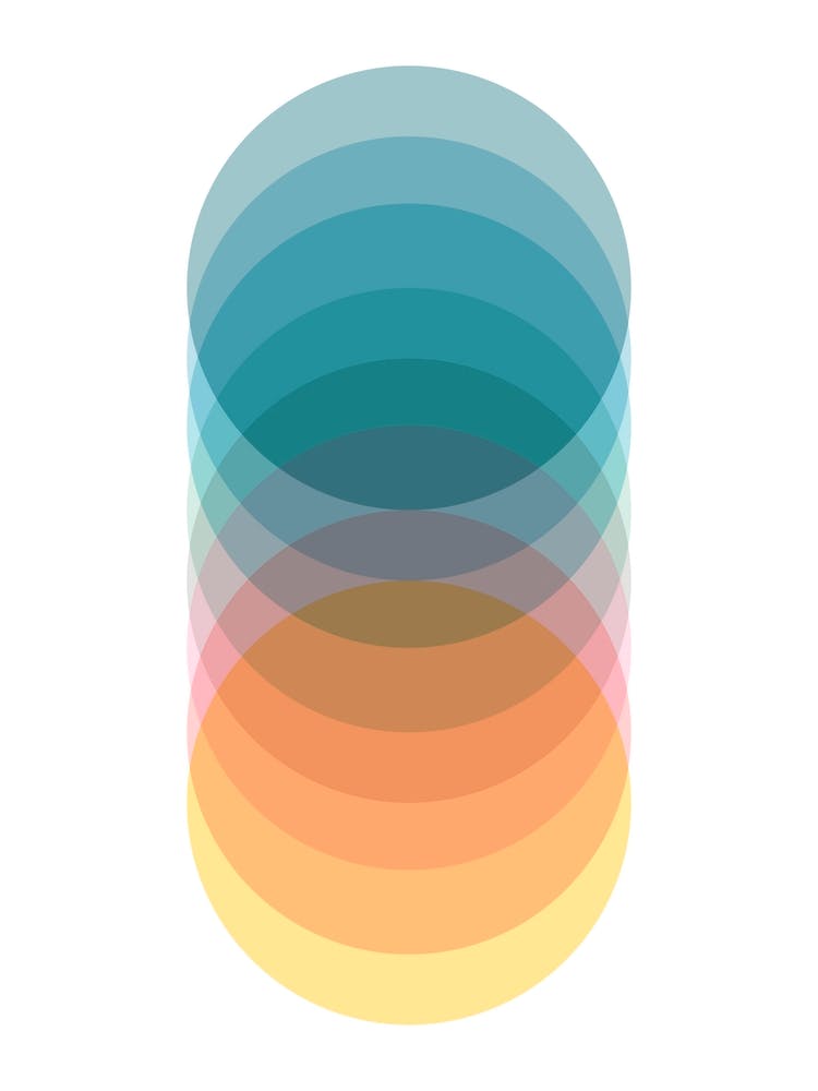 Colourful Abstract Graudated Circles