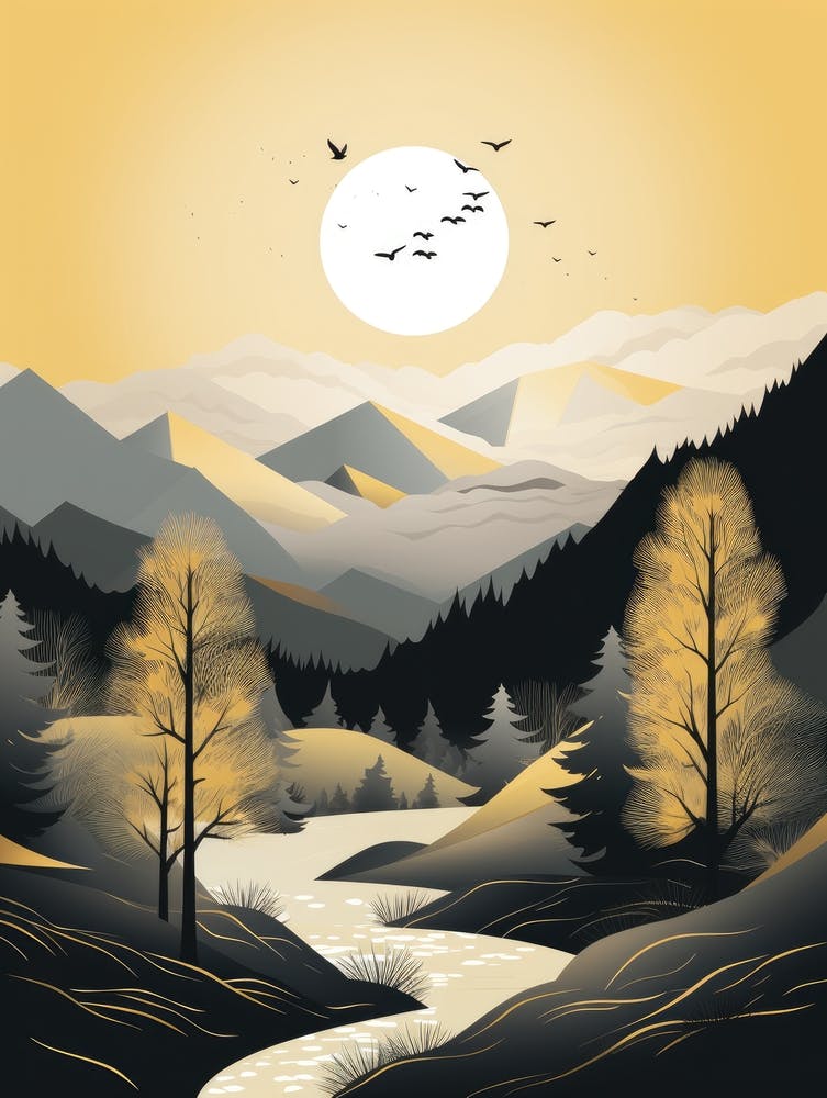 Landschaft in den Bergen 1