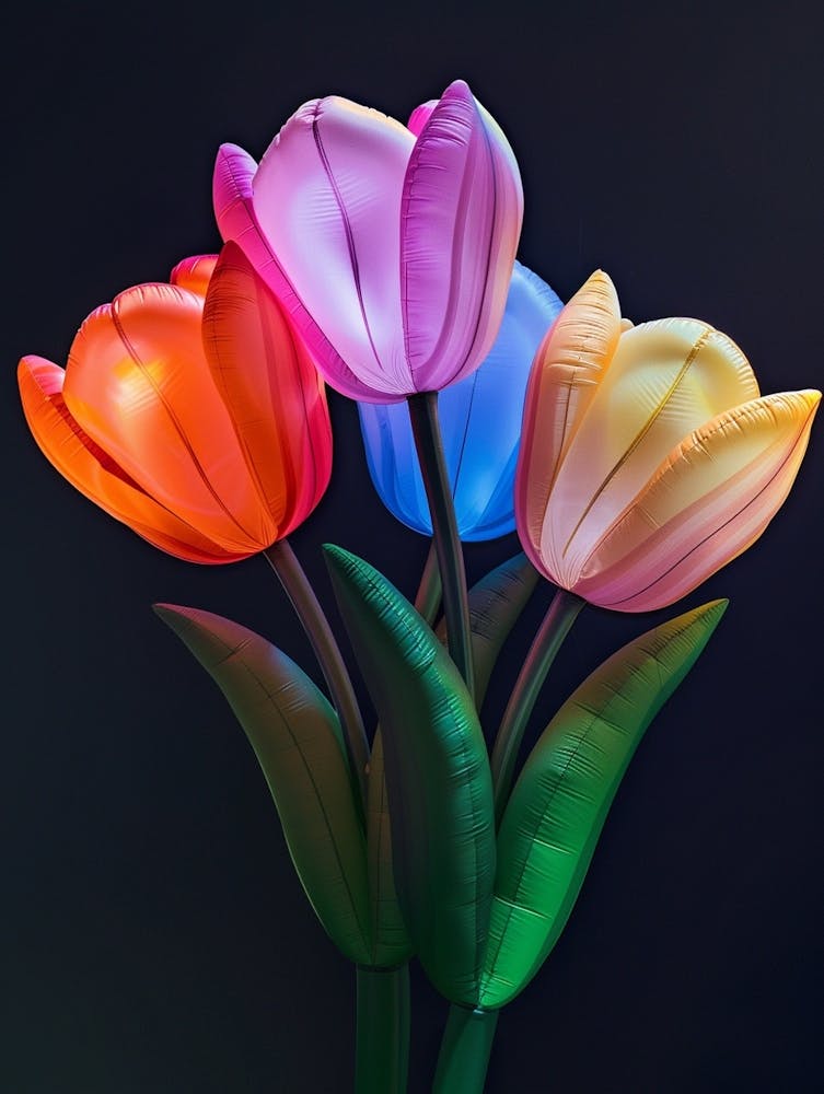 Bright Inflatable Flowers Tulip 3