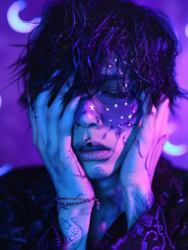 Mädchen mit Tattoos