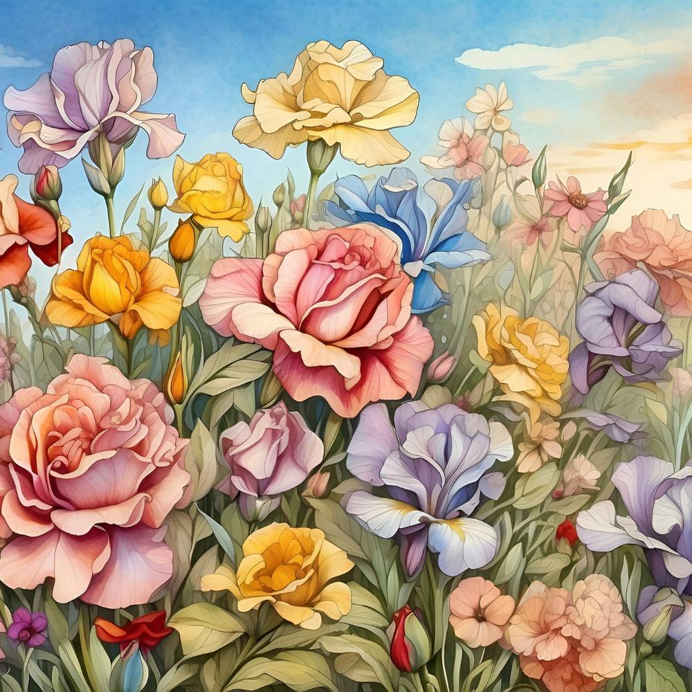 Roses In The Garden 1