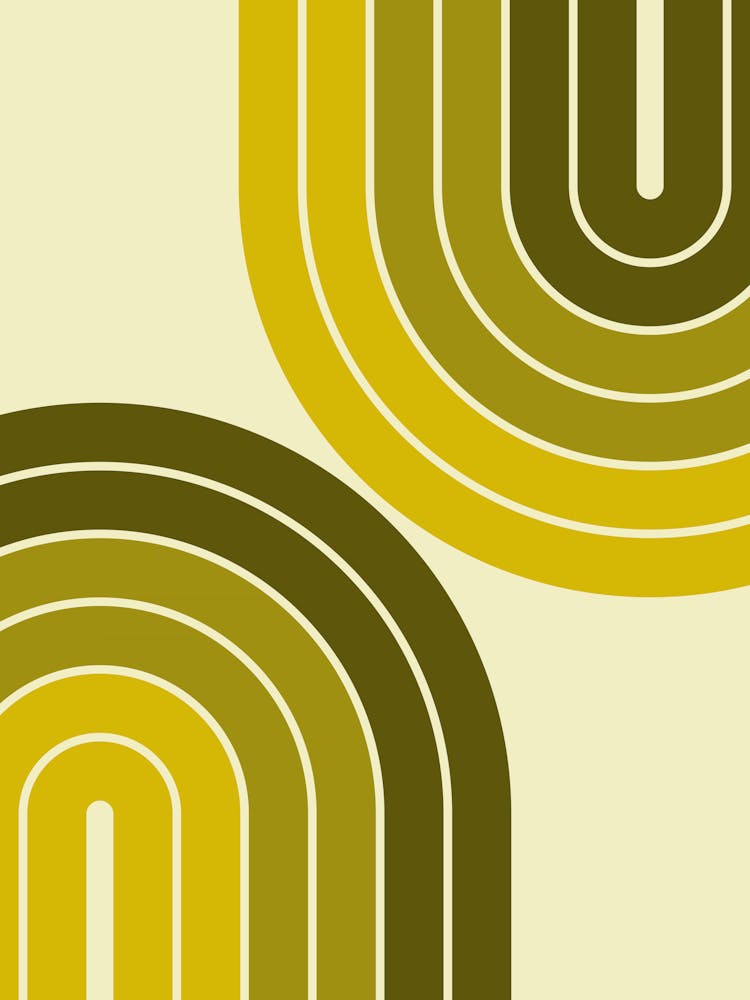 Midcentury Modern Geometric Rainbow Ia In Retro Themed 01