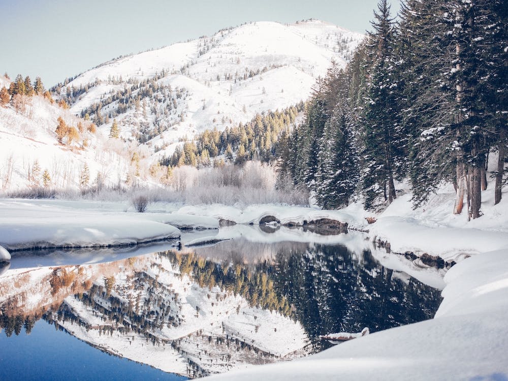 Winter Mountain Lake