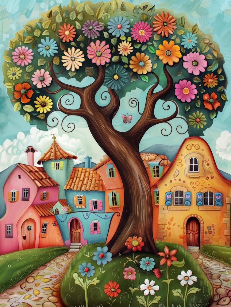 Tree In The Village