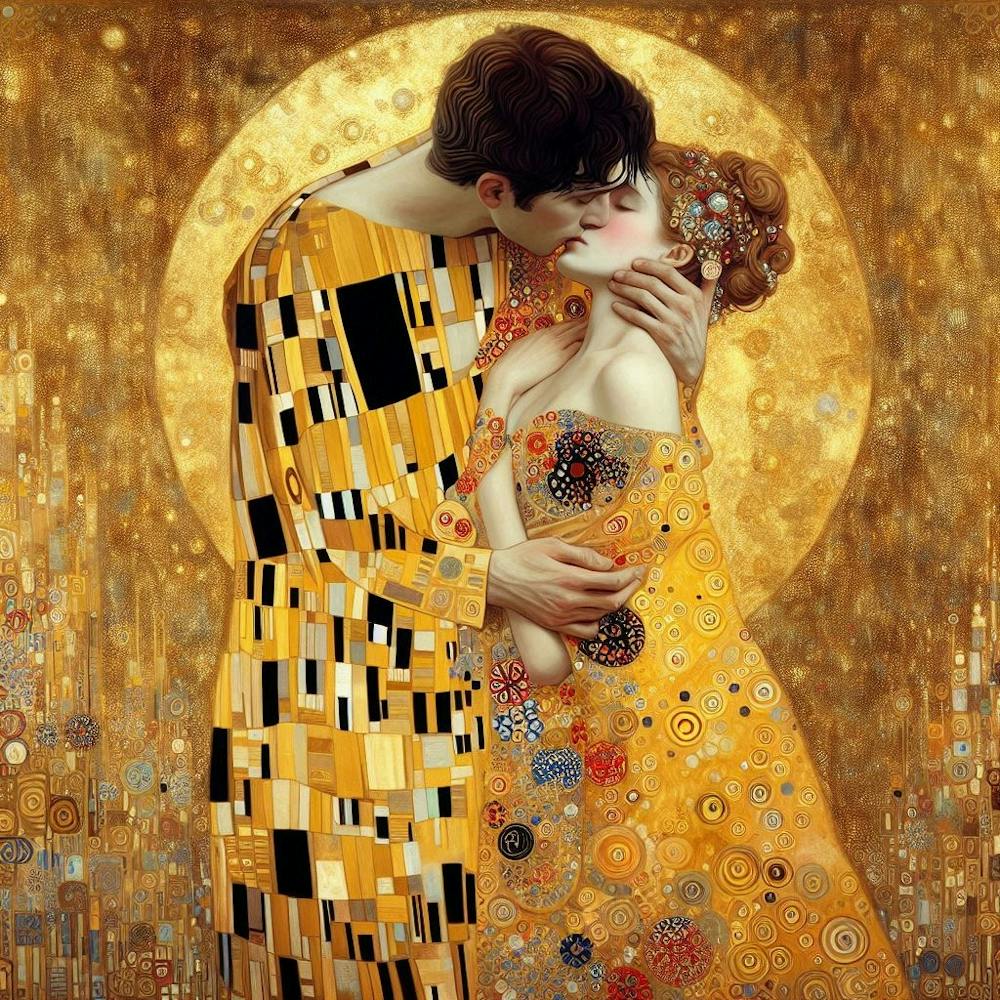 gustav klimt yellow flower garden 3