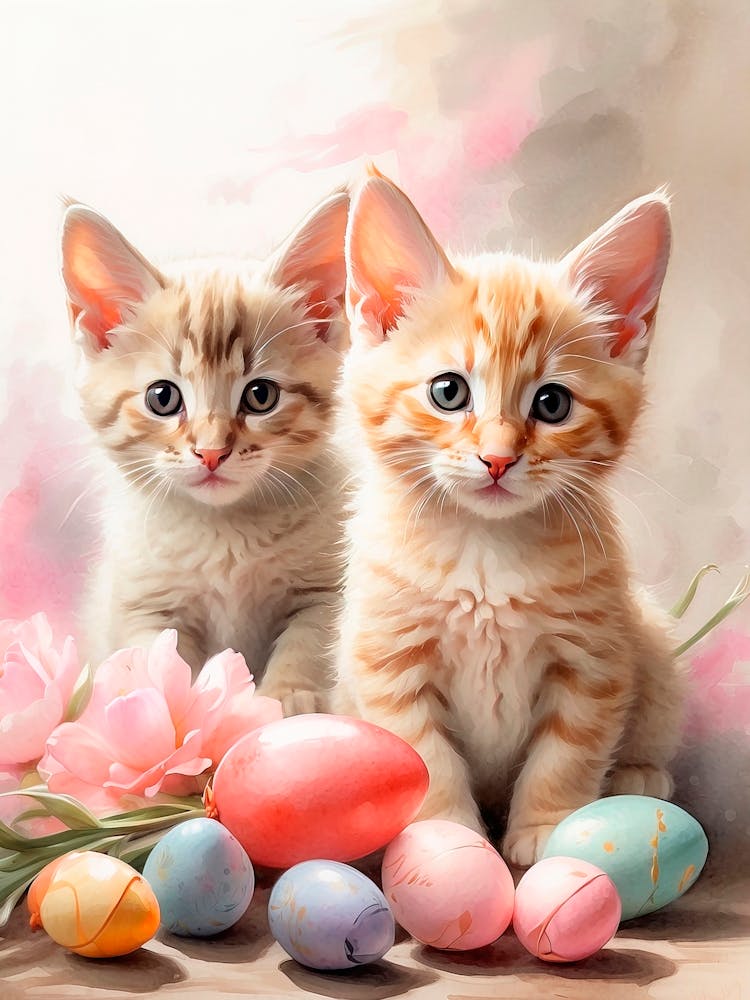 Easter Kittens 1