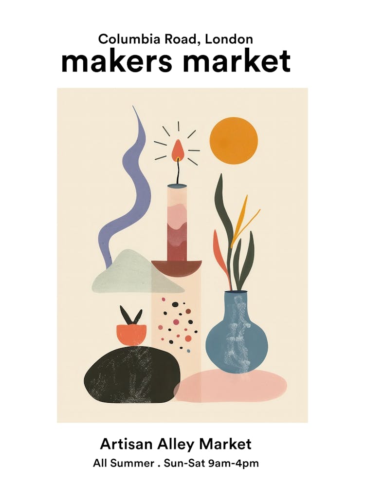 Columbia Road, London Artisan Alley Market