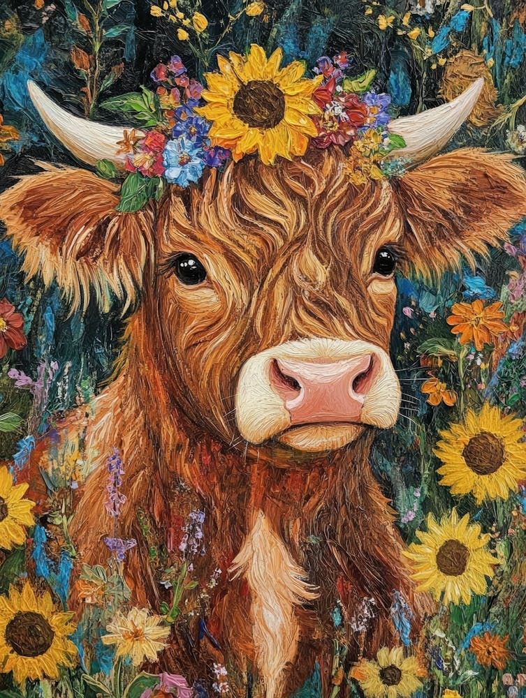 Sunflower Cow 1